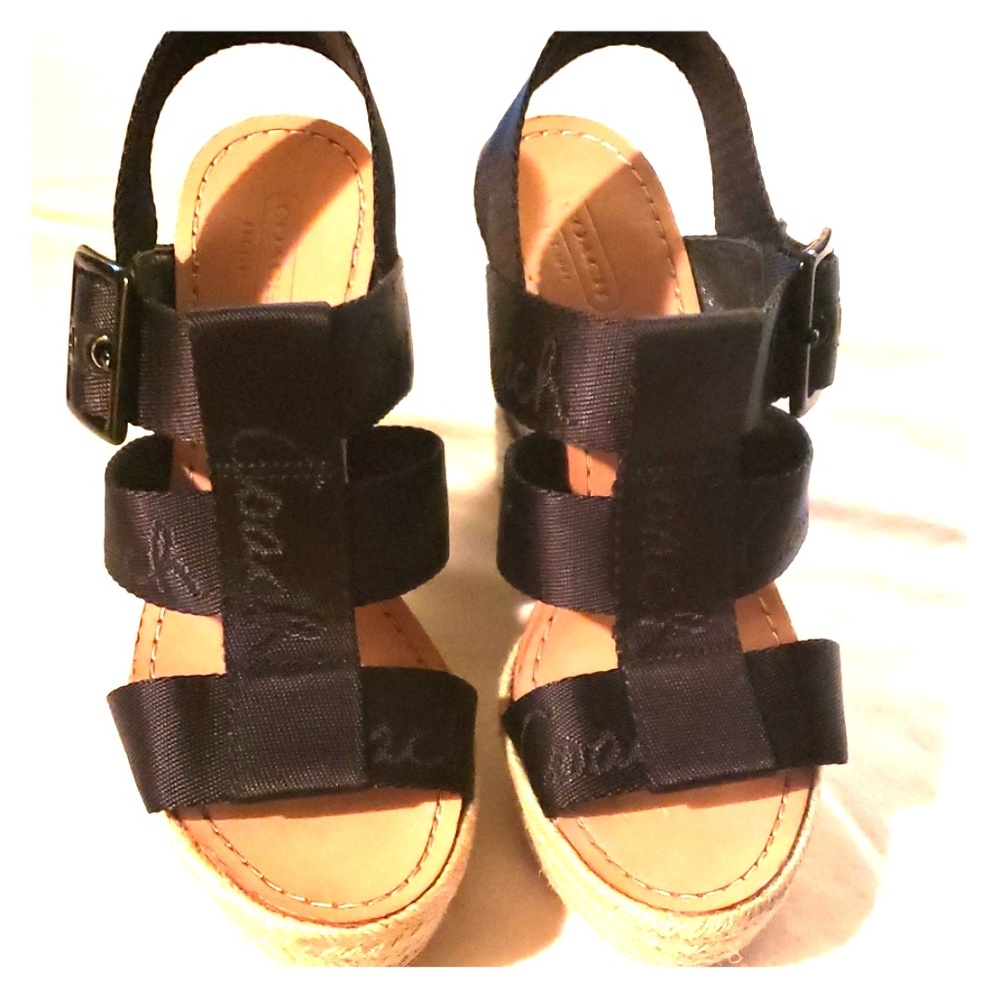 BLACK COACH WEDGES